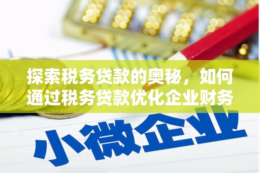 黑水探索税务贷款的奥秘，如何通过税务贷款优化企业财务