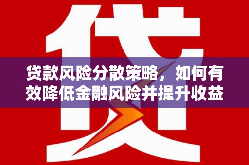 黑水贷款风险分散策略，如何有效降低金融风险并提升收益