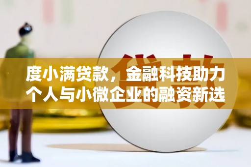 黑水度小满贷款，金融科技助力个人与小微企业的融资新选择