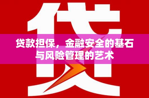 黑水贷款担保，金融安全的基石与风险管理的艺术