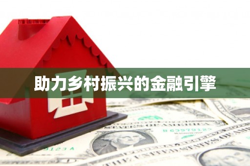 黑水助力乡村振兴的金融引擎