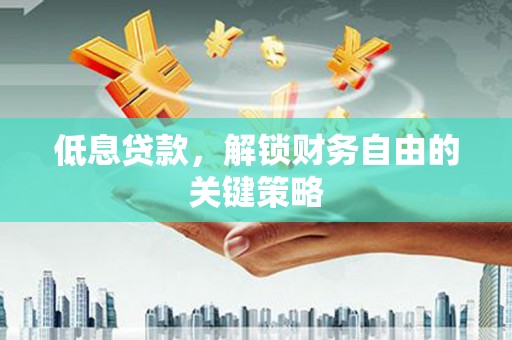 黑水低息贷款，解锁财务自由的关键策略