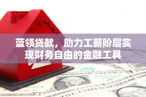 黑水蓝领贷款，助力工薪阶层实现财务自由的金融工具