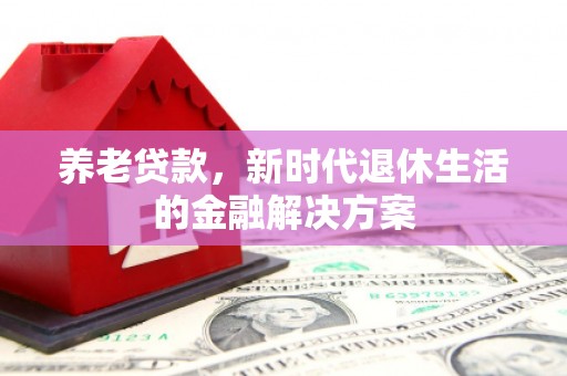 黑水养老贷款，新时代退休生活的金融解决方案