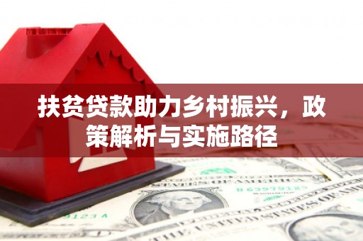 黑水扶贫贷款助力乡村振兴，政策解析与实施路径
