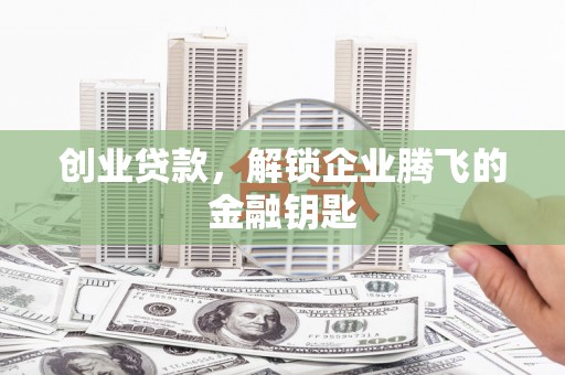 黑水创业贷款，解锁企业腾飞的金融钥匙